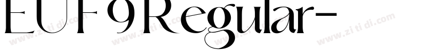 EU F9 Regular字体转换